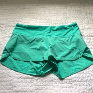 Green Lulu Lemon Shorts Size 4